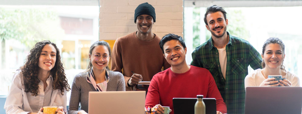 Freelancers working together