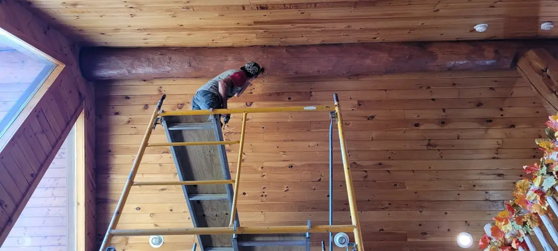 Bostic NC Cabin Light Replacement - 20 ft ceiling.jpg