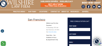 Personal Injury Lawyers in San Francisco - 24/7 Legal Help - San Francisco - Legal Advice listing