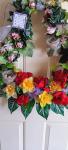 Flower Spring Wreath Door/Wall decor Handcrafted - photo 2 / 2