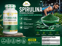 Spirulina Capsules | Blue-Green Algae Superfood Supplement - Health & Beauty Products listing in Austin