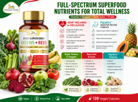 Superfoods Greens + Reds Capsules – Daily Fruits and Veggies Blend - Health & Beauty Products listing in Austin