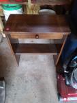 Antique 1950-1960 Solid Walnut, Oak & Bamboo Furniture - photo 4 / 6