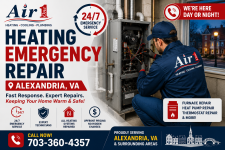 Heating Emergency Repair Alexandria VA | Aironee360 - Administrative Support listing in Alexandria