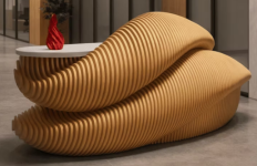 Reception Croissant — Parametric Wooden Office Desk - Furniture listing in Philadelphia