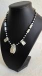 Native-Inspired Black & White Beaded Necklace - photo 4 / 4
