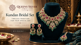 Wedding Jewellery Set Silver Hyderabad | Queens Silver Jewellery - Accessories & Jewellery listing in Alameda
