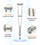 SNUG360 Stainless Steel Underarm Walking Crutches - General listing in Union City